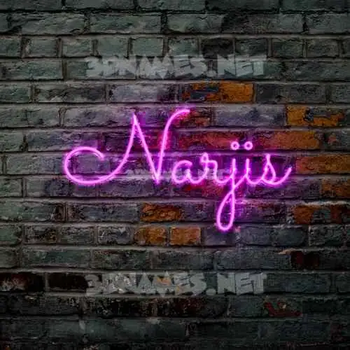 narjis in Pink Neon style - 3D name wallpaper narjis in Pink Neon style - 3D name wallpaper