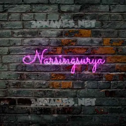 narsingsurya in Pink Neon style - 3D name wallpaper narsingsurya in Pink Neon style - 3D name wallpaper