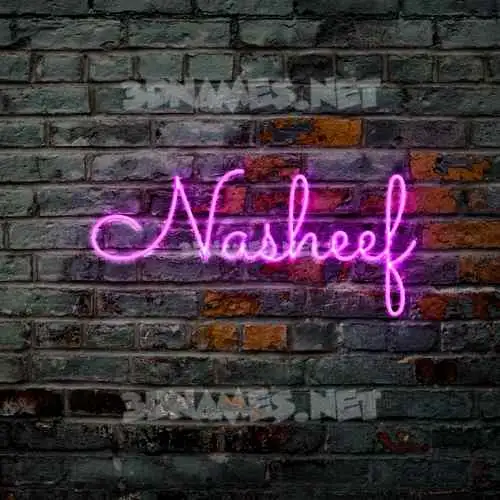 nasheef in Pink Neon style - 3D name wallpaper nasheef in Pink Neon style - 3D name wallpaper
