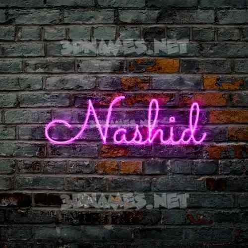 nashid in Pink Neon style - 3D name wallpaper nashid in Pink Neon style - 3D name wallpaper