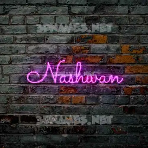 nashwan in Pink Neon style - 3D name wallpaper nashwan in Pink Neon style - 3D name wallpaper