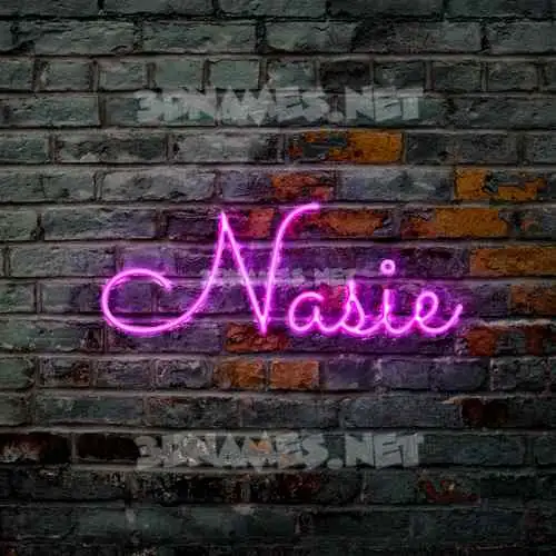 nasie in Pink Neon style - 3D name wallpaper nasie in Pink Neon style - 3D name wallpaper
