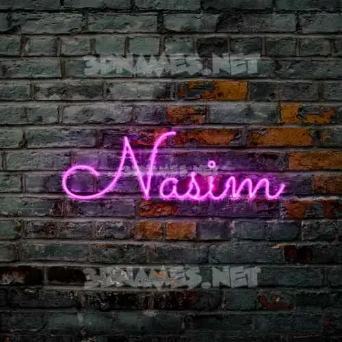 nasim in Pink Neon style - 3D name wallpaper nasim in Pink Neon style - 3D name wallpaper
