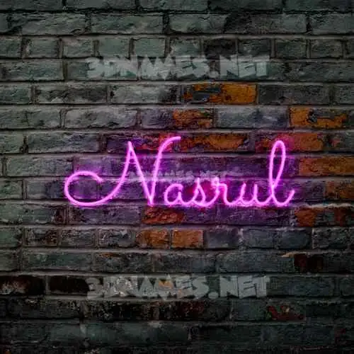nasrul in Pink Neon style - 3D name wallpaper nasrul in Pink Neon style - 3D name wallpaper