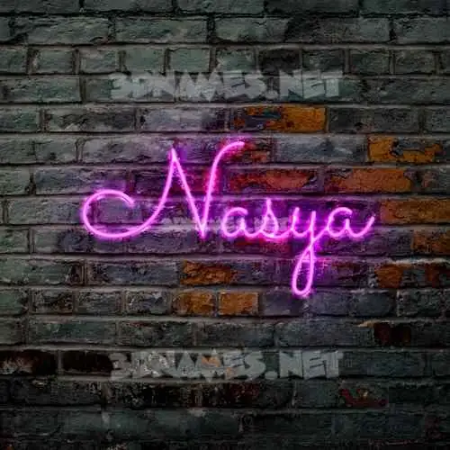 nasya in Pink Neon style - 3D name wallpaper nasya in Pink Neon style - 3D name wallpaper