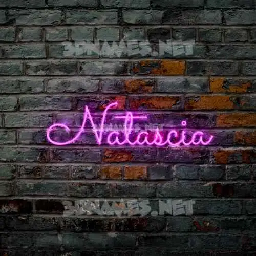 natascia in Pink Neon style - 3D name wallpaper natascia in Pink Neon style - 3D name wallpaper