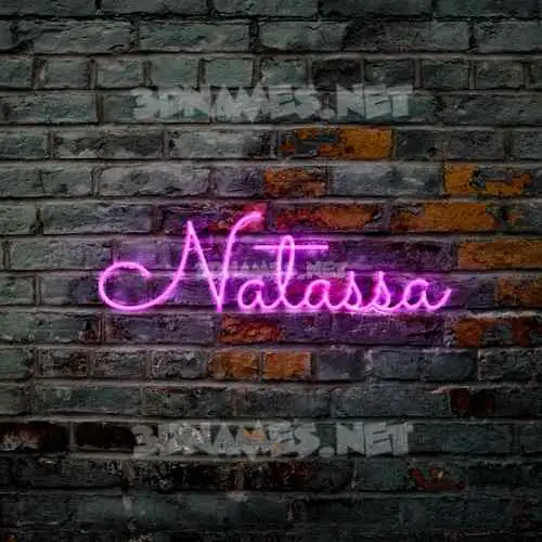 natassa in Pink Neon style - 3D name wallpaper natassa in Pink Neon style - 3D name wallpaper