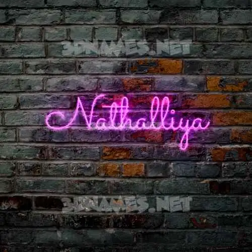 nathalliya in Pink Neon style - 3D name wallpaper nathalliya in Pink Neon style - 3D name wallpaper