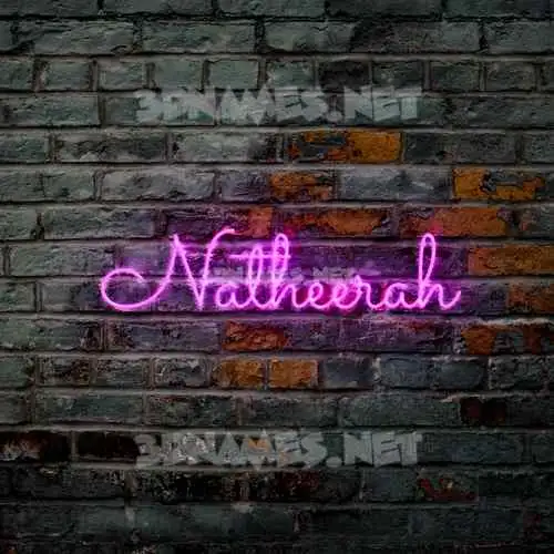 natheerah in Pink Neon style - 3D name wallpaper natheerah in Pink Neon style - 3D name wallpaper