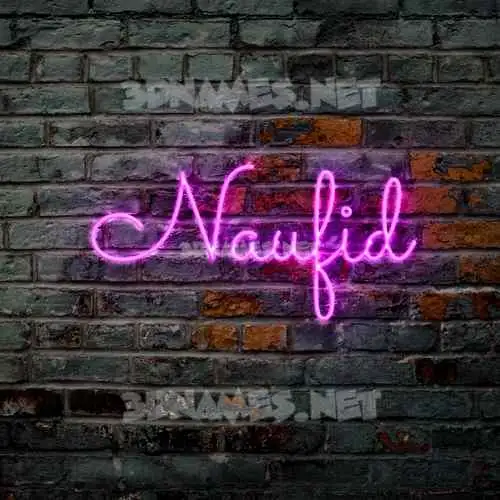 naufid in Pink Neon style - 3D name wallpaper naufid in Pink Neon style - 3D name wallpaper