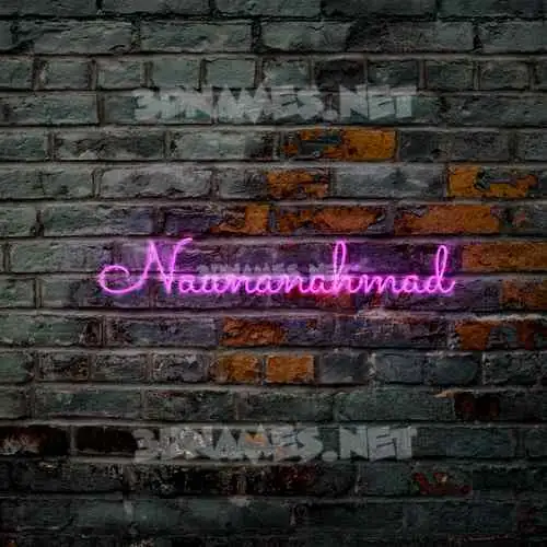 naunanahmad in Pink Neon style - 3D name wallpaper naunanahmad in Pink Neon style - 3D name wallpaper
