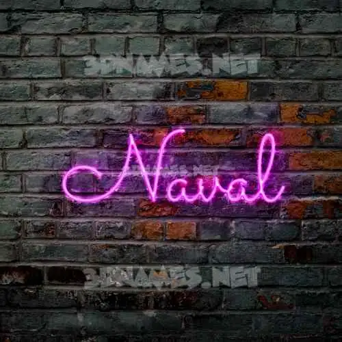 naval in Pink Neon style - 3D name wallpaper naval in Pink Neon style - 3D name wallpaper