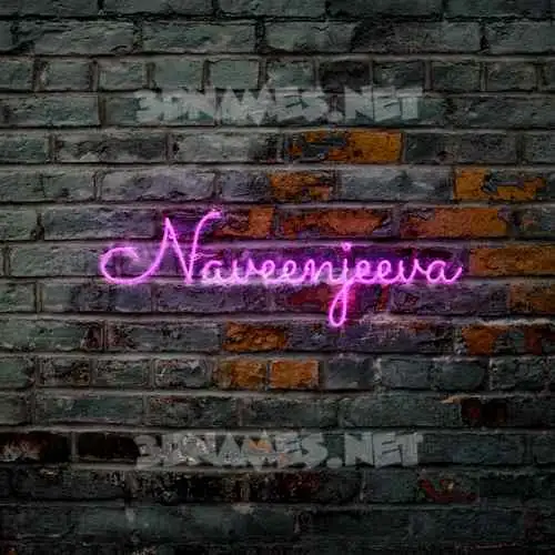 naveenjeeva in Pink Neon style - 3D name wallpaper naveenjeeva in Pink Neon style - 3D name wallpaper