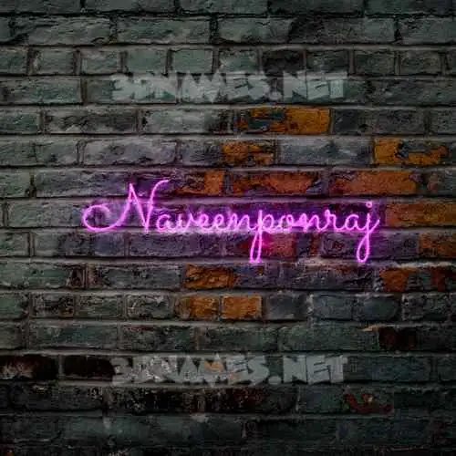naveenponraj in Pink Neon style - 3D name wallpaper naveenponraj in Pink Neon style - 3D name wallpaper