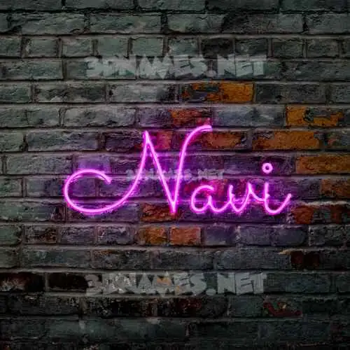 navi in Pink Neon style - 3D name wallpaper navi in Pink Neon style - 3D name wallpaper