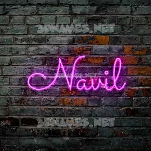 navil in Pink Neon style - 3D name wallpaper navil in Pink Neon style - 3D name wallpaper