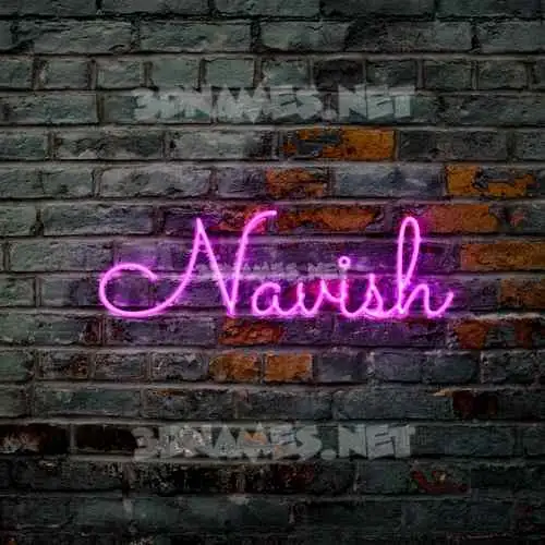 navish in Pink Neon style - 3D name wallpaper navish in Pink Neon style - 3D name wallpaper