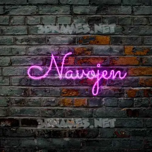 navojen in Pink Neon style - 3D name wallpaper navojen in Pink Neon style - 3D name wallpaper