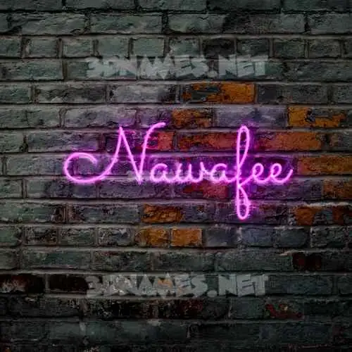 nawafee in Pink Neon style - 3D name wallpaper nawafee in Pink Neon style - 3D name wallpaper