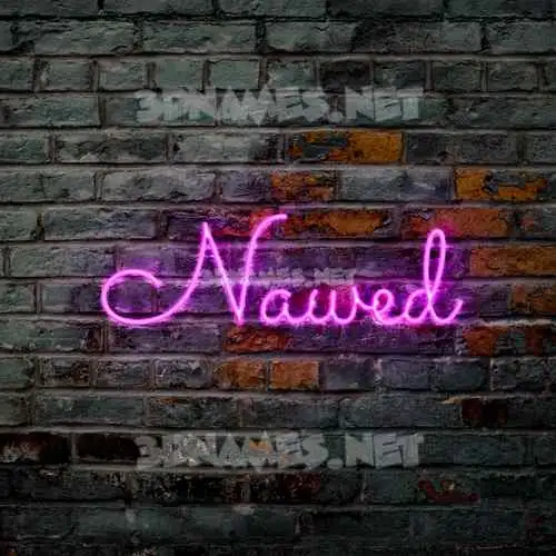nawed in Pink Neon style - 3D name wallpaper nawed in Pink Neon style - 3D name wallpaper