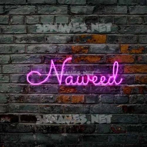 naweed in Pink Neon style - 3D name wallpaper naweed in Pink Neon style - 3D name wallpaper