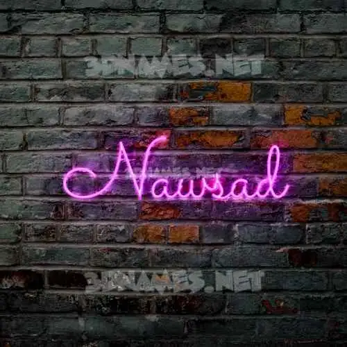 nawsad in Pink Neon style - 3D name wallpaper nawsad in Pink Neon style - 3D name wallpaper