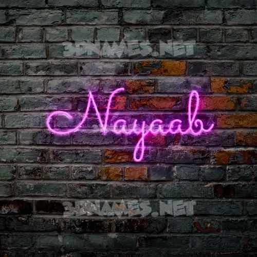 nayaab in Pink Neon style - 3D name wallpaper nayaab in Pink Neon style - 3D name wallpaper
