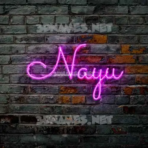 nayu in Pink Neon style - 3D name wallpaper nayu in Pink Neon style - 3D name wallpaper