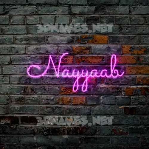 nayyaab in Pink Neon style - 3D name wallpaper nayyaab in Pink Neon style - 3D name wallpaper