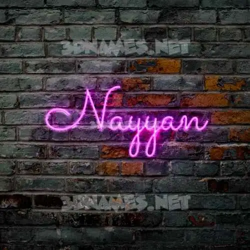 nayyan in Pink Neon style - 3D name wallpaper
