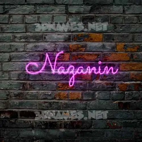 nazanin in Pink Neon style - 3D name wallpaper nazanin in Pink Neon style - 3D name wallpaper