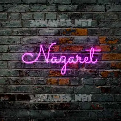 nazaret in Pink Neon style - 3D name wallpaper nazaret in Pink Neon style - 3D name wallpaper