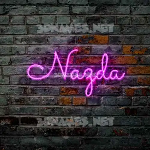 nazda in Pink Neon style - 3D name wallpaper nazda in Pink Neon style - 3D name wallpaper