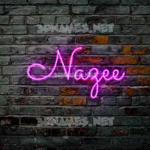 nazee in Pink Neon style - 3D name wallpaper nazee in Pink Neon style - 3D name wallpaper