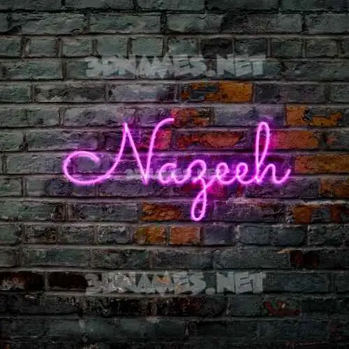 nazeeh in Pink Neon style - 3D name wallpaper nazeeh in Pink Neon style - 3D name wallpaper