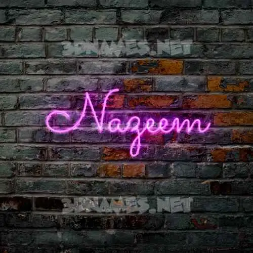 nazeem in Pink Neon style - 3D name wallpaper nazeem in Pink Neon style - 3D name wallpaper