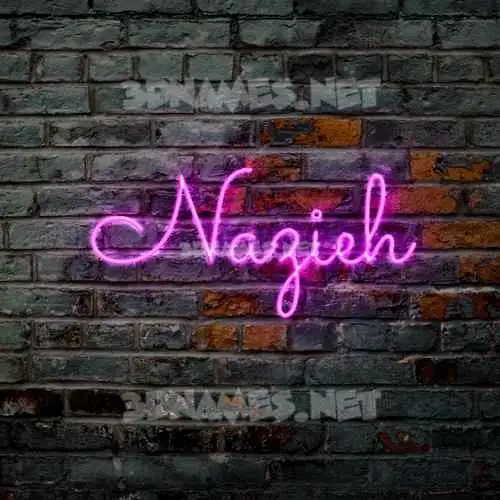 nazieh in Pink Neon style - 3D name wallpaper nazieh in Pink Neon style - 3D name wallpaper