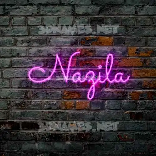 nazila in Pink Neon style - 3D name wallpaper nazila in Pink Neon style - 3D name wallpaper
