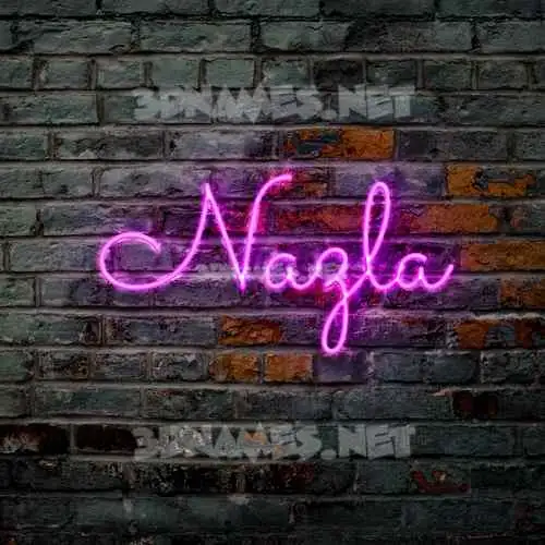 nazla in Pink Neon style - 3D name wallpaper nazla in Pink Neon style - 3D name wallpaper