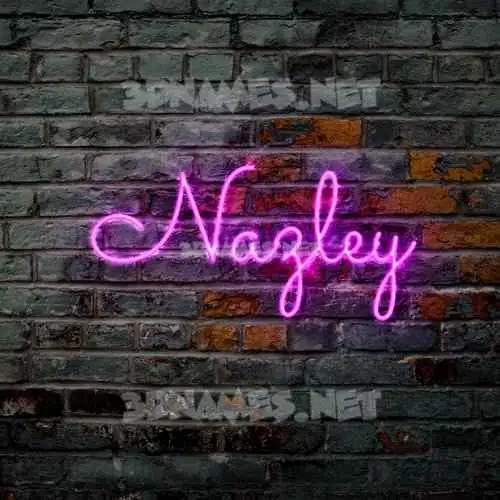 nazley in Pink Neon style - 3D name wallpaper nazley in Pink Neon style - 3D name wallpaper