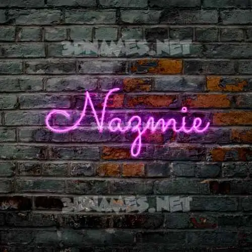 nazmie in Pink Neon style - 3D name wallpaper nazmie in Pink Neon style - 3D name wallpaper