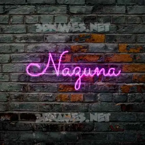 nazuna in Pink Neon style - 3D name wallpaper nazuna in Pink Neon style - 3D name wallpaper