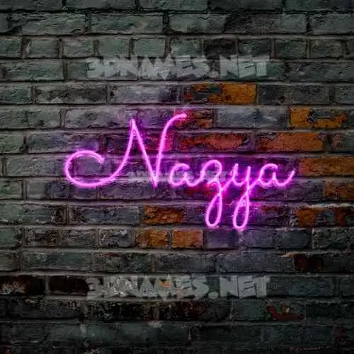 nazya in Pink Neon style - 3D name wallpaper nazya in Pink Neon style - 3D name wallpaper