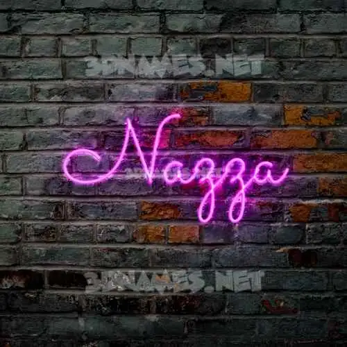 nazza in Pink Neon style - 3D name wallpaper nazza in Pink Neon style - 3D name wallpaper