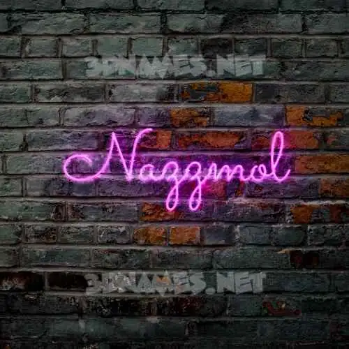 nazzmol in Pink Neon style - 3D name wallpaper nazzmol in Pink Neon style - 3D name wallpaper
