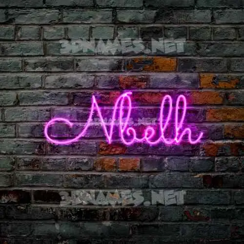 nbelh in Pink Neon style - 3D name wallpaper nbelh in Pink Neon style - 3D name wallpaper