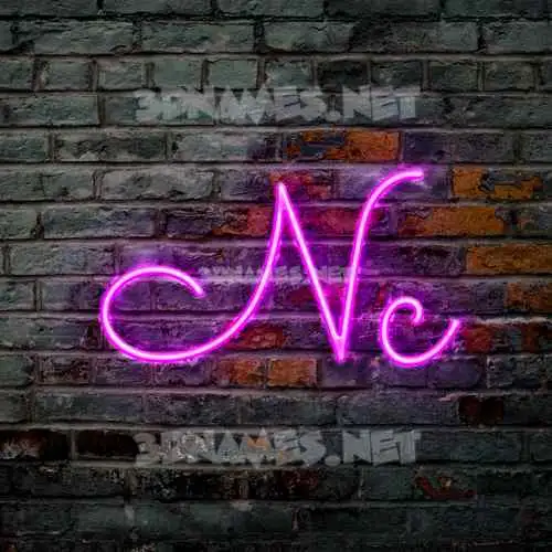 nc in Pink Neon style - 3D name wallpaper nc in Pink Neon style - 3D name wallpaper