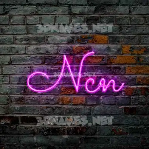 ncn in Pink Neon style - 3D name wallpaper ncn in Pink Neon style - 3D name wallpaper