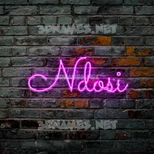 ndosi in Pink Neon style - 3D name wallpaper ndosi in Pink Neon style - 3D name wallpaper