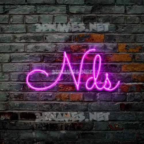 nds in Pink Neon style - 3D name wallpaper nds in Pink Neon style - 3D name wallpaper